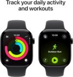 Apple Watch Series 11 [GPS 46mm] Smartwatch with Jet Black Aluminum Case with Sport Band - M/L. Sleep Score, Fitness Tracker, Health Monitoring, Always-On Display, Water Resistant - Image 4
