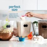 Storeganize Flour Sugar Storage Containers (5.3L/4pk) Great Rice Canisters Sets For The Kitchen pantry, Large Food Storage Containers With Lids Airtight - Image 5