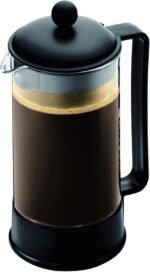 Bodum 34oz Brazil French Press Coffee Maker, High-Heat Borosilicate Glass, Black - Made in Portugal - Image 3