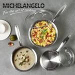 MICHELANGELO Saucepan Set 6pc, 18/10 Stainless Steel Sauce Pan with Lid, Tri-Ply Bottom Sauce Pot Set, Nonstick Saucepan, Induction Compatible, 1QT & 2QT &3QT - Image 5