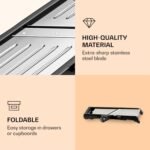 Gramercy Adjustable Mandoline Slicer for Kitchen, Potato Cutter, Vegetable Chopper, Mandolin, Cucumber Slicer- INCLUDING one Pair Cut-Resistant Gloves and Waffle Fry Cutter - Image 5