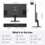 KOORUI 24" FHD 100 Hz Computer Monitor, PC Monitor with Adaptive-Sync, E2412F New - Image 3