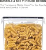 PANTRYSTAR Large Food Storage Containers with Lids Airtight 5.2L /176Oz, for Flour, Sugar, Baking Supply, 3PCS BPA Free Plastic Canisters for Kitchen Pantry Organization - Image 4