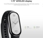 XIAOMI Mi Smart Watch Band 10, 5ATM Waterproof Fitness Step Tracker Sports Digital Smart Watch Health Band for Men Women, 1.72" AMOLED Display, 150+ Sports Modes 24/7 Sleep Monitor (Black) - Image 5