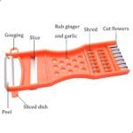 1Pcs handheld Plastic Multifunction Kitchen Peeler Grater Slicer Tool,for Vegetable,Fruit,Cucumber,Potato,Carrots,Cheese,Chef Gadgets Tools - Image 4