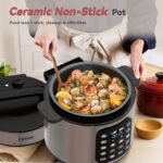 Electric Pressure Cooker 6 Qt, 9 Functions Programmable Instant Pot with IMD Touchscreen, Rice Cook, Slow Cook, Steam, Sauté, Warm, 16+ Safety Features, 1000W Silver - Image 5