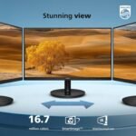 Philips New 27-inch Class Thin Full HD (1920 x 1080) 100Hz Monitor, VESA, HDMI x 1, VGA Port x1, Eye Care, 4 Year Advance Replacement Warranty, 271V8LB, Black - Image 4