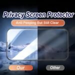 BSUWIN 2 Pack Privacy Screen Protector for Moto G Power（2026）|Anti-Spy Tempered Glass Anti-Scratch, 9H Hardness & Easy Installation - Image 5