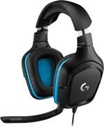 Logitech G432 Wired Gaming Headset, 7.1 Surround Sound, DTS Headphone:X 2.0, Flip-to-Mute Mic, PC (Leatherette) Black/Blue - Image 4