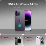 ESR for iPhone 14 Pro Case, Compatible with MagSafe, Shockproof Military-Grade Protection, Yellowing Resistant, Magnetic Classic Hybrid Case (HaloLock), Clear - Image 3