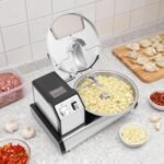 250W Commercial Food Processor, 5.3QT Vegetable Chopper Food Mixer Machine, 1500RPM Blade Speed, Stainless Steel Removable Bowl 1-15 Timer, for Hotpot Restaurants - Image 3