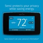 Emerson Sensi Touch Wi-Fi Smart Thermostat with Touchscreen Color Display, Works with Alexa, Energy Star Certified, C-wire Required, ST75 Black 5.625" x 3.4" x 1.17" - Image 3