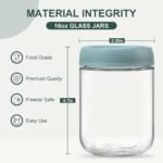 NETANY 6-pack 16 oz Overnight Oats Containers with Lids, Glass jars with Airtight Lids, Wide mouth Mason Salad jars, Glass Food Storage Containers for Snacks Yogurt Spice Sugar - Image 3