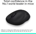 Logitech M185 Wireless Mouse, 2.4GHz with USB Mini Receiver, 12-Month Battery Life, 1000 DPI Optical Tracking, Ambidextrous, Compatible with PC, Mac, Laptop - Black - Image 3