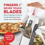 Dash Safe Slice® Mandoline - Compact, Foldable Food Slicer - Slice, Dice, Julienne & More - Perfect for Quick Food Prep - Recipe Guide Included - Cool Grey - Image 3