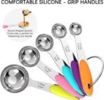 TILUCK Measuring Cups and Spoons Set, Stainless Steel, Kitchen Utensils for Cooking and Baking (10) - Image 4