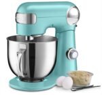 Cuisinart Stand Mixer, 12 Speed, 5.5 Quart Stainless Steel Bowl, Chef’s Whisk, Mixing Paddle, Dough Hook, Splash Guard w/ Pour Spout, Periwinkle Blue, SM-50TQNAS - Image 4
