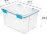 Sterilite 4-Pack Gasket Box, Weather-Resistant Storage Bins with Latching Lids, 54 Quart - Heavy-Duty Organizing Containers for Closet, Bathroom, and Office - Image 3