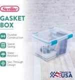 Sterilite 4-Pack Gasket Box, Weather-Resistant Storage Bins with Latching Lids, 54 Quart - Heavy-Duty Organizing Containers for Closet, Bathroom, and Office - Image 4