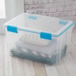 Sterilite 4-Pack Gasket Box, Weather-Resistant Storage Bins with Latching Lids, 54 Quart - Heavy-Duty Organizing Containers for Closet, Bathroom, and Office - Image 5