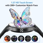 Smart Watches for Men/Women (2 Bands), 1.27“ Round Smartwatch Fitness Tracker with Bluetooth Calls (Make/Answer), Heart Rate/SpO2/Sleep Monitor, 12 Days Battery, IP68 Waterproof - Image 3