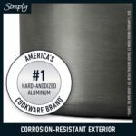 Calphalon 10-Piece Non-Stick Kitchen Cookware Set Black Pots & Pans with Stay-Cool Stainless Steel Handles Hard-Anodized Aluminum for Even Heating - Image 3