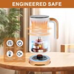 Milk Frother, Electric Milk Frother and Steamer 400W, Automatic Warm and Cold Foam Maker and Milk Warmer 4 in 1 with 2 Whisk for Latte, Cappuccino, Macchiato, Hot Chocolate Coffee - Image 3