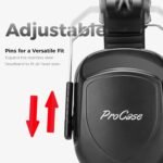 ProCase Noise Reduction Ear Muffs, Sound Proof Ear Protection, NRR 28dB Noise Cancelling Headphones for Adults Kids Autism, Hearing Protection for Shooting Gun Range Mowing -Red - Image 3