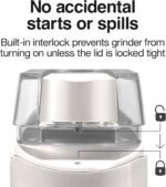 Proctor Silex Electric Coffee Grinder for Beans, Spices and More, Stainless Steel Blades, 12 Cups, White - Image 4