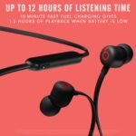 Beats Flex Wireless Earbuds - Apple W1 Headphone Chip, Magnetic Earphones, Class 1 Bluetooth, 12 Hours of Listening Time, Built-in Microphone - Black - Image 3