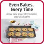 GoodCook Everyday Nonstick Carbon Steel Baking Sheet Set, 3 Pack – Small 13” x 9”, Medium 15” x 10”, Large 17” x 11” – Carbon Steel Cooking Pans, Cookie Sheet Bakeware Set - Image 4