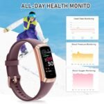 Fitness Tracker with 24/7Heart Rate, Blood Pressure, Sleep Tracking, Calorie, Activity Tracker with 1.1" AMOLED Color Screen, Waterproof Step Tracker for Android iPhones Women Men - Image 3