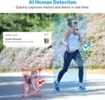 Wireless Video Doorbell Camera, Battery Powered, AI Human and Motion Detection, 2 Way Talk, Night Vision, Cloud Storage (Sold Separately), 2.4G WiFi Only, Indoor/Outdoor Surveillance - Image 4
