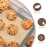 Silicone Baking Mat, 3 Pack Reusable Baking Sheet, Non-Stick ＆ Food Safe Silicone Mats for Baking for Making Cookies Macaroons Bread, Baking Supplies ＆ Accessories - Image 4