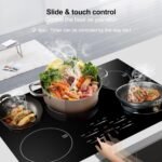 AMZCHEF 30 Inch 10600W Induction Cooktop With 5 BOOST Burners, 9 Levels Electric, Built-in Control by Slide Touchscreen, Child Safety Lock, Independent Timer, No Plug, 240V - Image 6