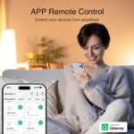 GHome Smart Plug, WiFi Smart Plugs Work with Alexa and Google Home, Smart Outlet Timer with APP Remote Control, 2.4GHz Wi-Fi Only, No Hub Required, ETL FCC Listed, White - Image 3