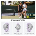 Garmin Lily® 2 Active, Small and Stylish Smartwatch, Built-in GPS, Hidden Display, Patterned Lens, Up to 9 Days Battery Life, Silver with Purple Jasmine Silicone Band - Image 3