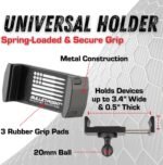 Bulletpoint Metal Dash Mount Phone Holder Compatible with 2015-2020 Ford F150 & 2017-2022 F250/F350 Super Duty - Dual 20mm Ball Dash F150 Phone Mount (Spring-Loaded) - Image 4