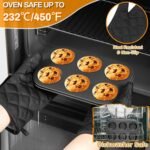 12PCS Nonstick Bakeware Set, Non-Toxic Carbon Steel Baking Pans Set with Wider Grip, Includes Roasting Pan, Cookie Sheet, Cake Pans, Muffin Pans, Cooling Rack, Oven Mitts, Easy Release - Image 5