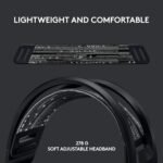 Logitech G733 Lightspeed Wireless Gaming Headset, Suspension Headband, Lightsync RGB, Blue VO!CE Mic, PRO-G Audio – Black, Gaming Headset Wireless, PC, PS5, PS4, Switch Compatible - Image 3