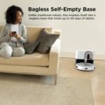 Shark AI Ultra Voice Control Robot Vacuum with Matrix Clean Navigation, Home Mapping, 60-Day Capacity, XL Self-Empty Base for Homes with Pets, Carpet & Hard Floors, Cool Grey - Image 4