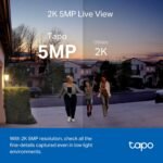 Tapo TP-Link Smart Video Doorbell Camera, Chime Included, 2K 5MP, Color Night Vision, 2-Way Audio, Free AI Detection, Cloud/SD Card Storage, Works w/Alexa & Google Home, D230S1 - Image 3