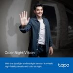 Tapo TP-Link Smart Video Doorbell Camera, Chime Included, 2K 5MP, Color Night Vision, 2-Way Audio, Free AI Detection, Cloud/SD Card Storage, Works w/Alexa & Google Home, D230S1 - Image 4
