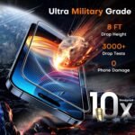 TOCOL for iPhone 15 Screen Protector [Military Grade Shatterproof] HD Tempered Glass for iPhone 15 Full Coverage Screen Protector, Anti-Fingerprint, Easy Installation, 2 Packs - Image 4
