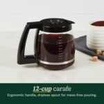 Cuisinart 12 Cup Brew Central Maker Coffee Maker, Black Stainless Steel, DCC-1200BKSNAS - Image 4