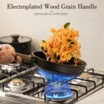 Astercook Non Stick Pots and Pans Set, Healthy Non-Toxic Titanium Induction Kitchen Cookware Sets for Cooking with Frying Pans, PFAS/PTFE/PFOA & PFOS Free, Black, 19 Pcs - Image 5