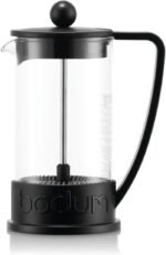 Bodum 12oz Brazil French Press Coffee Maker, High-Heat Borosilicate Glass, Black - Made in Portugal - Image 3