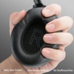 Riwbox Hybrid Active Noise Cancelling Headphones, Wireless Bluetooth Headset Over Ear, 60H Playtime, High-Fidelity, Foldable, Comfort&Immersion for Work/Commuting (Black) - Image 5
