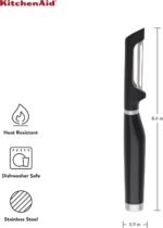 KitchenAid Classic Euro Peeler, 8.6 inches, Black - Image 3