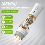 Handheld Vacuum Sealer for Food Storage: Portable Vacuum Sealing Machine - USB Rechargeable Cordless Food Sealer Saver for 5X Preservation - Image 4